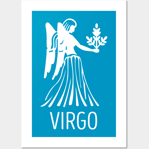 Astrological Zodiac Tee Shirts - Virgo the Maiden Wall Art by Nonstop Shirts